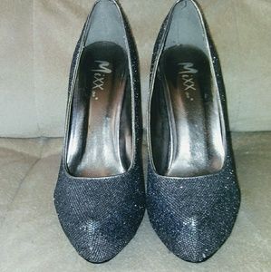 Mixx Shinny silver high heel shoes